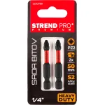 Set 2 biti Pozidriv PZ2 Strend Pro Premium S2 50 mm pentru impact