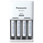 Încărcător Panasonic Eneloop pentru 4 baterii AAA, 800 mA, LED