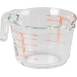 Odmerka MagicHome, sklenená, sklo, s výlevkou, 1000 ml