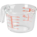 Cana gradata MagicHome din sticla cu cioc, 500 ml, pentru masurare precisa