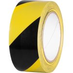 Bandă avertizare PVC Strend Pro galben/negru 50 mm x 33 m, autoadezivă
