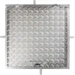 Capac canal MC60 zincat 600x600 mm, cu incuietoare, sarcina max. 150 kg