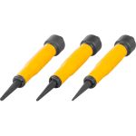 Set dornuri pentru perforare Strend Pro Premium, 3 piese, mâner bi-material ergonomic
