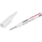 Marker cu vopsea Strend Pro alb, 1 mm, vârf extra lung pentru marcaje precise