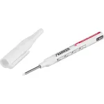 Marker cu vopsea Strend Pro alb, 1 mm, vârf extra lung pentru marcaje precise