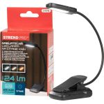 Lampa Strend Pro, na čítanie knihy, LED, USB, 24 lm, 3 farebné odtiene, stmievateľná, nabíjateľná