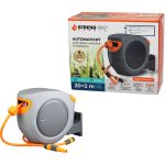 Navíjač Strend Pro Premium, na stenu, automatický 1/2", so záhradnou hadicou L-20+2 m