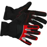 Mănuși de protecție Strend Pro Velumi High Vision XXL (11), textile/piele, reflectorizante