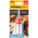 Adaptor Strend Pro SDS+ la bit 1/4" HEX, 89 mm, pentru burghie și biți