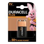 Baterie alcalină Duracell Plus 9V (6LR61) pentru alarme și detectoare