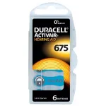 Baterii auditive Duracell ActivAir 675 Zinc-Air, blister 6 bucati