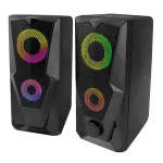 Boxe 2.0 USB Esperanza Baila cu LED Rainbow, 6W, jack 3,5 mm