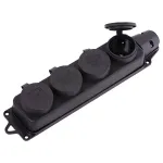 Grup de 4 prize cauciucat negru pentru santier, 16A