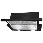 Hotă telescopică incorporabilă Hansa 475MC/H 60, 500 m³/h, neagră