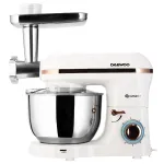 Robot de bucatarie Daewoo 2000W cu mixer, bol inox 5.5L si tocator carne