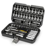 Set biți și tubulare cu cheie clichet 1/4 Fieldmann, 53 piese, în cutie