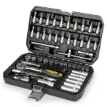 Set biți și tubulare cu cheie clichet 1/4 Fieldmann, 53 piese, în cutie