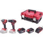 Set Worcraft XCUBE031 ShareSYS Toolbox, uťahovák 450 Nm, skrutkovač 50 Nm, 1x 2.0 Ah akumulátor + 1x 4.0 Ah akumulátor, 1x rýchlonabíjačka