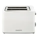 Toaster Daewoo 750W cu 6 trepte de rumenire, 2 felii, alb