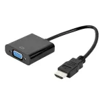 Adaptor HDMI tată la VGA mamă Gembird, convertor Full HD 1080p