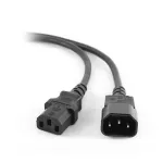 Cablu extensie alimentare PC/UPS Gembird 1.8 m, IEC C13–C14, negru