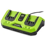 Încărcător rapid dublu pentru 2 acumulatori Fieldmann FAST POWER 20V