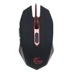 Mouse gaming Gembird 2400 DPI, ambidextru, USB, cablu textil 1,3 m