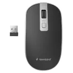 Mouse wireless Gembird 1600 DPI cu nano-receptor USB, negru-argintiu