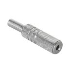 MUFA JACK 3.5MM MAMA STEREO METAL PE CABLU