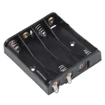 Suport baterii 4xAA (R6) fără fire, cu contacte metalice