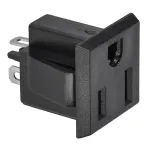 Mufă de alimentare mamă pentru montaj pe panou, standard SUA