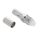 Mufă FME mamă pentru cablu H155, montaj prin sertizare