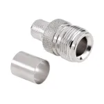 Mufă N mamă pe cablu H1000, cu montaj prin sertizare, pentru conexiuni RF
