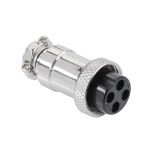 Mufă NC4 mamă, conector metalic 4 pini pentru cabluri și echipamente