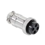 Mufă NC4 mamă, conector metalic 4 pini pentru cabluri și echipamente