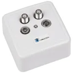 Priză dublă RTV-SAT Cabletech cu 2 intrări, conectori IEC și F