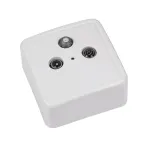 Priză TV aplicată pe perete, albă, model SS3-2007 pentru cablu TV