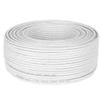 Cablu coaxial 3C2V alb, rola 100 m, conductor cupru 0,5 mm