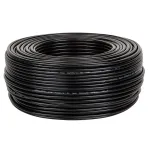 Cablu coaxial RG58 50 Ohm, rola 100 m, ecranat, PVC negru