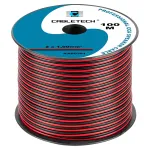 Cablu difuzor CCA 2x1,0 mm rosu/negru, rola 100 m Cabletech