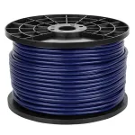 Cablu microfon stereo albastru 6 mm, rolă 100 m, ecranat (Azusa)