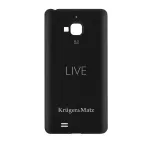 Capac spate original Kruger&Matz LIVE, negru, pentru smartphone