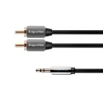 Cablu audio jack 3.5 mm la 2xRCA, 1.8 m, Kruger&Matz