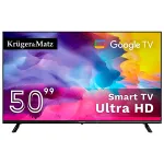 Smart TV Kruger&Matz 50" (126 cm) 4K Ultra HD cu Google TV, Wi‑Fi și HDR