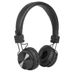 Căști audio Bluetooth Kruger&Matz Wave negre, cu microfon, FM și microSD