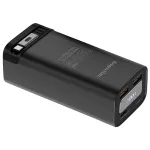Power bank Kruger&Matz 20000 mAh, 100W PD/QC, USB-C cu cablu integrat, afisaj LCD