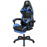 Scaun gaming Kruger&Matz GX-150 albastru-negru, spătar 145°
