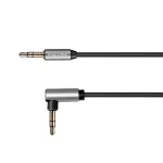 Cablu audio jack 3.5 mm tata-tata 1 m, mufa 90°, Kruger&Matz