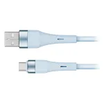 Cablu USB–Micro USB din silicon 1 m, 2.4A, albastru Kruger&Matz Basic