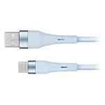 Cablu USB-A la USB-C 1 m din silicon, 3A, Kruger&Matz Basic albastru